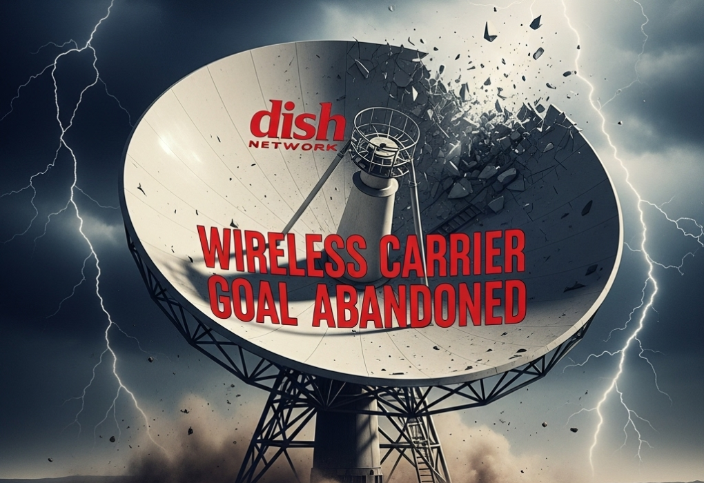 Dish is abandoning its goal of becoming the fourth-largest wireless carrier.