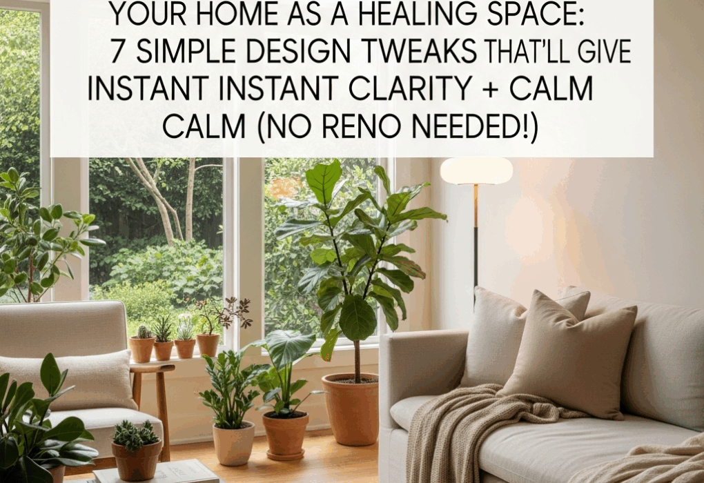 🪄 YOUR HOME AS A HEALING SPACE: 7 SIMPLE DESIGN TWEAKS THAT’LL GIVE YOU INSTANT MENTAL CLARITY + CALM (NO RENO NEEDED!)