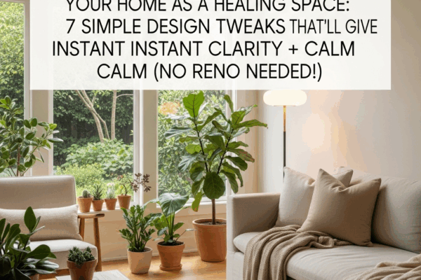 🪄 YOUR HOME AS A HEALING SPACE: 7 SIMPLE DESIGN TWEAKS THAT’LL GIVE YOU INSTANT MENTAL CLARITY + CALM (NO RENO NEEDED!)